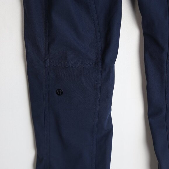 Lululemon Bust A Move Pants Moto Slim Fit Reflective Stretchy Inkwell Size 4 - Picture 11 of 11